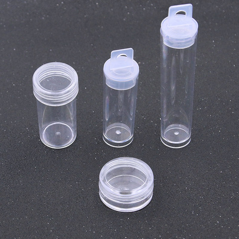 5pcs 4 Styles New Product PP Transparent Box Jewelry Nail Accessories Making Original Cylindrical Storage Found ► Photo 1/6