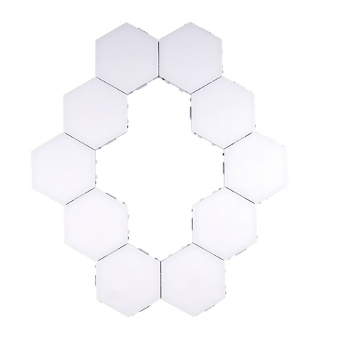 LED Night Light DIY Touch Sensitive Lighting Lamp Hexagonal Lamps Quantum Lamp Modular Hexagon Creative Decoration Wall Lamp Set ► Photo 1/6