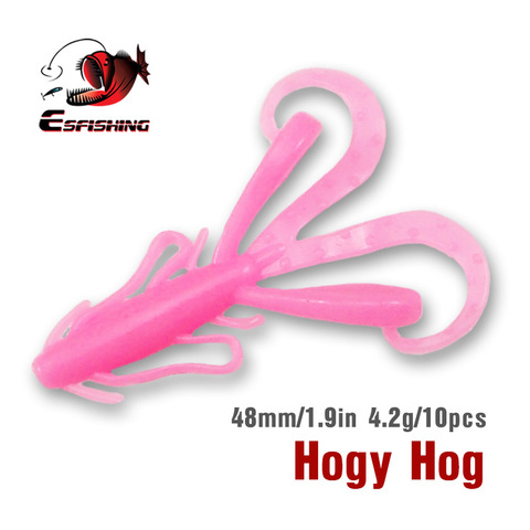 KESFISHING Isca Artificials Shrimp Lure Hogy Hog 48mm 10pcs Fishing Lures Soft Silicone Bait Pike Lure Crankbait Leurre Souple ► Photo 1/6