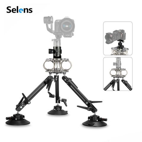 Selens Aluminium Alloy 50cm 60kg Load Car Suction Cup Mount Holder Dslr Camera Tripod For Gimbal Stabilizer & RONIN,RONIN M MX S ► Photo 1/6