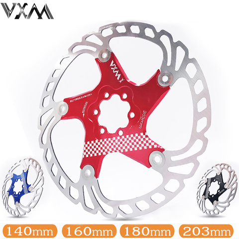 VXM Bicycle Floating brake disc float/ultralight MTB bike brake pads six hole disc rotors 140/160/180/203mm Bicycle parts ► Photo 1/6