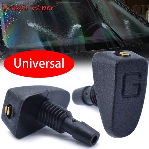 Erick's Wiper Universal Front Windshield Wiper Washer Jet Nozzle Screw Nut Type Jet Nozzles Fan Spout Cover Water Outlet Nozzle ► Photo 1/6