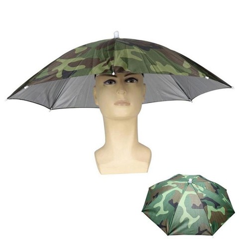 1Pcs Head Hat High Quality Foldable Sun Umbrella Hat Fishing Head Outdoor Headwear Cap Hat Golf Camping Anti-sunshine N8G2 ► Photo 1/6