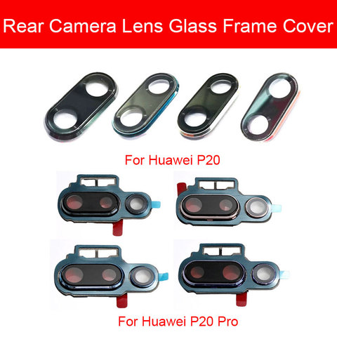Rear Camera Lens For Huawei P20 / P20 Pro Back Camera Glass Cover Frame Cover Holder Protection Lens Replacement Repair Parts ► Photo 1/6