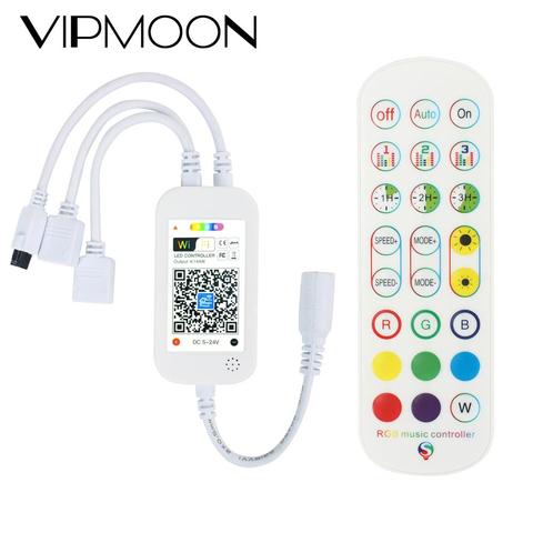 WiFi Smart LED Controller 4 Pin RGB LED Strip Light Contoller 5-24V APP Remote Voice Control Work with Alexa Echo Google ► Photo 1/6