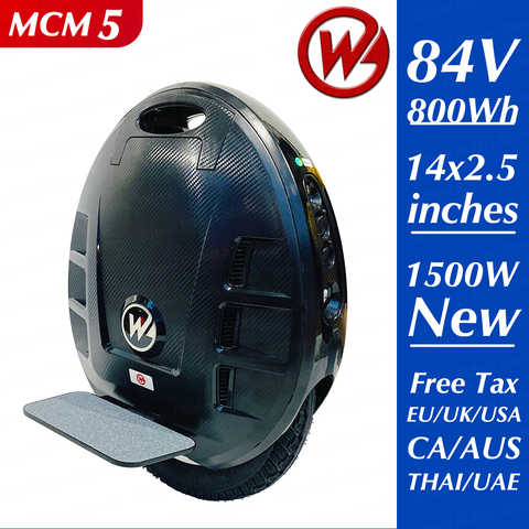 Begode Gotway MCM5 800Wh 84V One Wheel Electric Monowheel 14 inch Self Balance Unicycle 2022 New Handle Version ► Photo 1/6