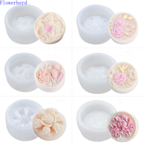 Peony Rose Flower Mold Fondant Silicone Mold Dessert Moon Cake Mold DIY Handmade Soap Mold Epoxy Resin Molds Soap Making Kit ► Photo 1/5