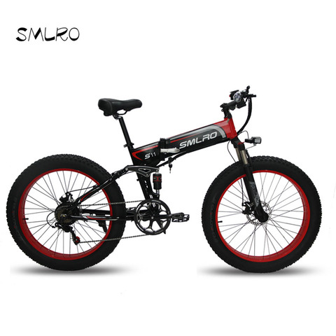 New Electric bicycle 500W Electric Beach Bike 4.0 Fat Tire Electric Bike 48V500W Mens Mountain Bikes Snow E-bike 26inch Bicycle ► Photo 1/6