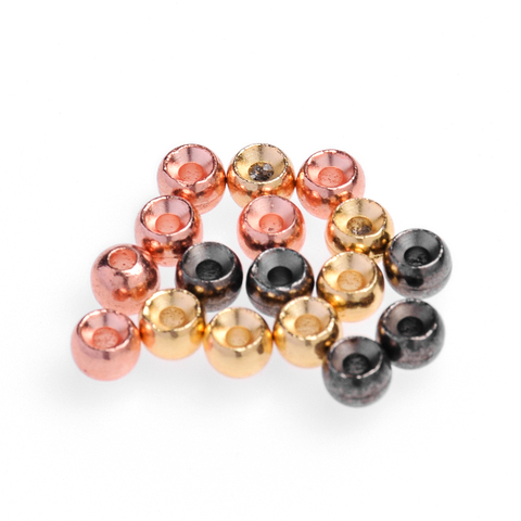 SF Cyclops Tungsten Bead Head Eyes for Fly Tying Nymph Head Ball Beads Gold （25 Pieces） ► Photo 1/6