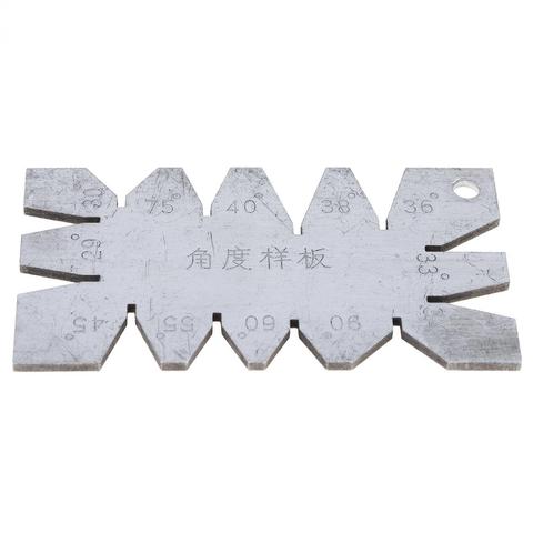 1Pc Sliver Stainless Steel Screw Thread Cutting Angle Gage Gauge Measuring Tool Angle Arc Model Angles Measure Tool ► Photo 1/6