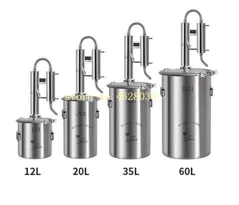 New 12L Wine Alcohol Ethanol Distiller Guzzle Moonshine Still Stainless Copper Home Brewing Kit ► Photo 1/6