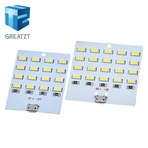 high quality 5730 smd 5V 430mA~470mA White Mirco Usb 5730 LED lighting panel USB mobile light Emergency light night light ► Photo 1/6