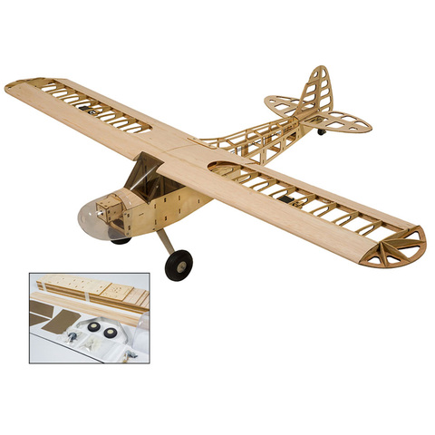 Dancing Wings Hobby S0801/S0804B Balsa Wood RC Airplane 1.2M Piper Cub Remote Control Aircraft KIT/PNP Version DIY Flying Model ► Photo 1/6