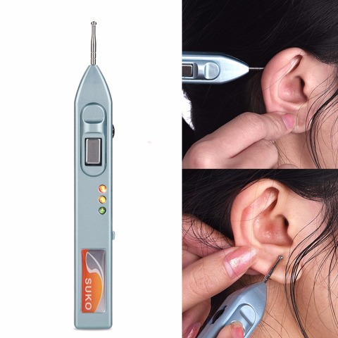 SUKO XS-100A Auricularpoints Acupuncture Point Search Ear Detection Pen Ear Acupoint Search Ear Auriculotherapy Vaccaria Seeds ► Photo 1/6