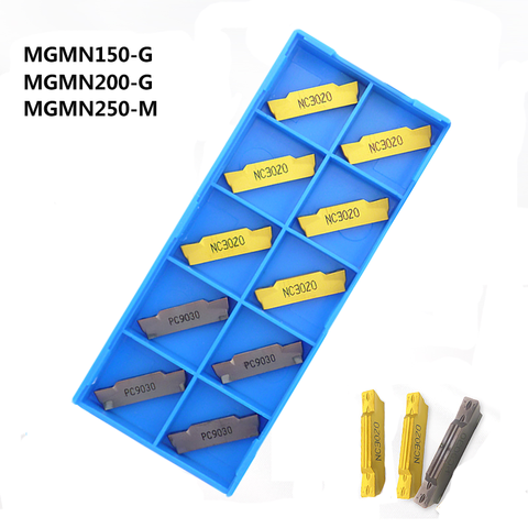 10PCS MGMN150 MGMN200 G MGMN250 M PC9030 NC3030 NC3020 original Turning Inserts CNC Lathe Cutter Grooving Blade Tool for MGEHR ► Photo 1/3