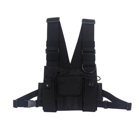 Men Tactical Shoulder Bags Chest Rig Bag Hip Hop Streetwear Men Functional Waist Packs Adjustable Pockets Waistcoat Kanye West ► Photo 1/6