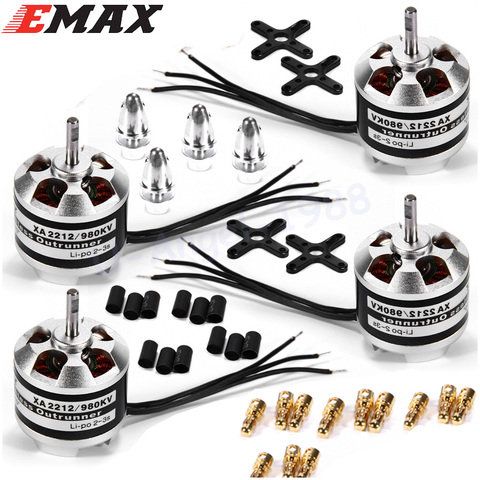 4set/lot Original Emax XA2212 820KV 980KV 1400KV 3S Brushless Motor for Mini 250 280 FPV Quadcopter Quadcopter ► Photo 1/5