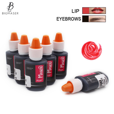 Professional Tattoo Ink Permanent Makeup Machine Micro Pigments Microblading Eyebrow Lip Eyeliner Makeup Cosmetic Encre Tatouage ► Photo 1/6