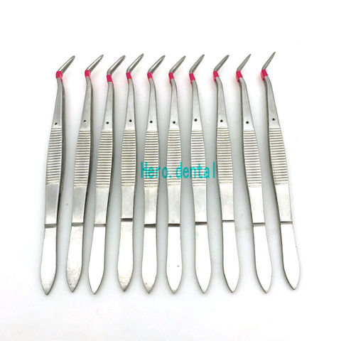 10 PCS New Medical Forceps Tweezers Dental Instruments ► Photo 1/5