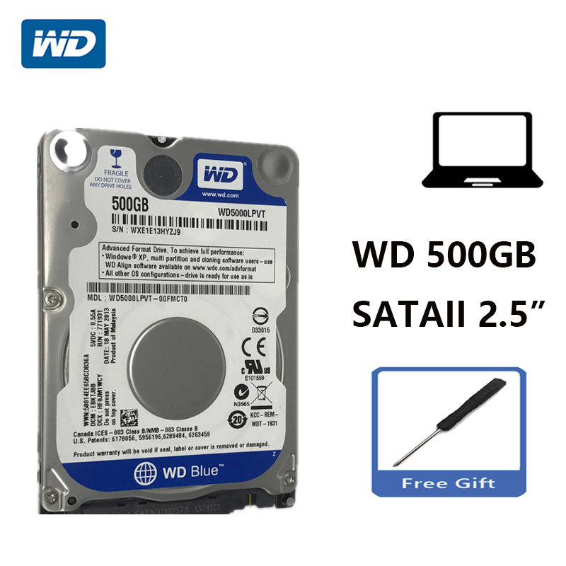 WD Blue 2.5" SATA II Internal Hard Disk Drive 500G HDD HD Harddisk 3Gb/s 8M 5400 RPM WD5000LPVT for Notebook - Price history & Review | Seller -