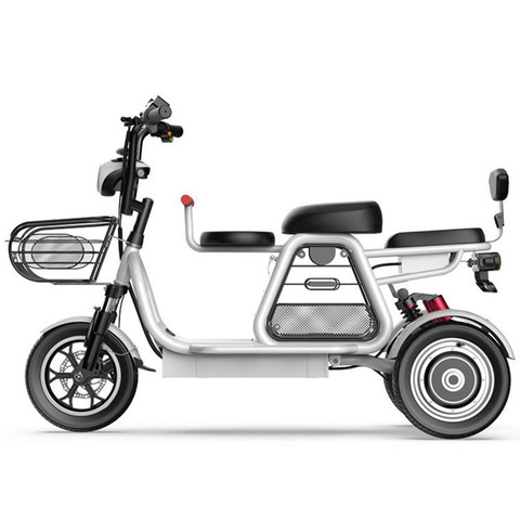 2022 Three Whees Electric Scooters Adults Electric Bicycles 12 Inch Tricycle 500W 48V Portable Electric Scooter Bike With Seat ► Photo 1/6