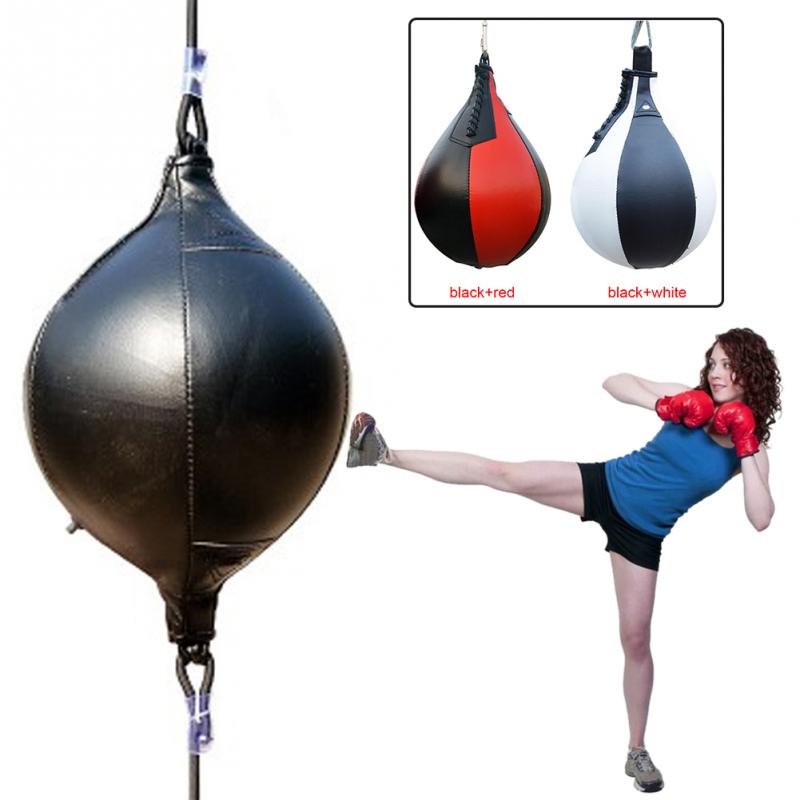 Speed Ball Training Punching Speed Bag Boxing MMA Pear Punch Bag with Swivel 