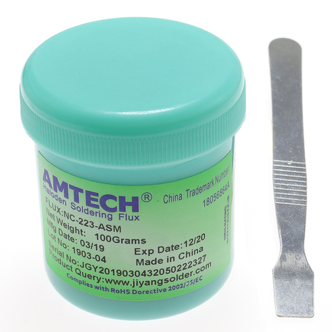 AMTECH NC-223-ASM Flux PCB PGA BGA SMD With Flexible Tip Solder Paste Flux Grease Repair Solder paste ► Photo 1/2