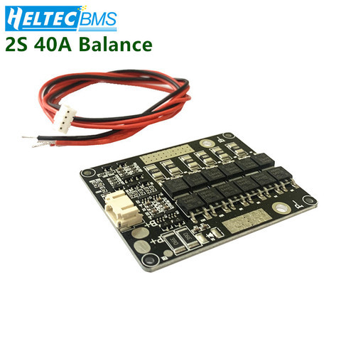 2S 40A BMS balanced 7.4V 8.4V li-ion NCM BMS/3.2v lifepo4 Lithium iron phosphate battery protection board ► Photo 1/6