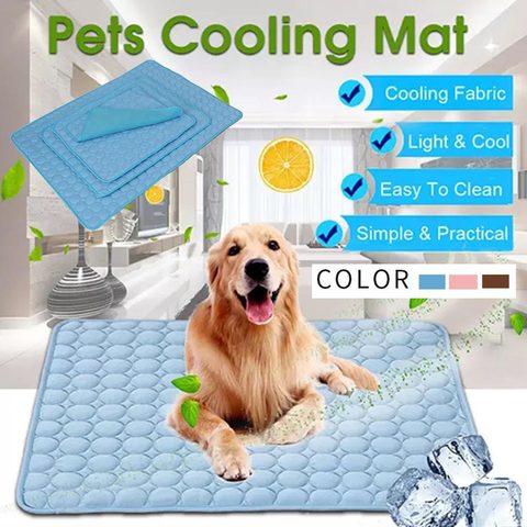 Pet Cooling Mats Summer Ice Soft Blanket Pet Dog Cat Bed Pad Sofa Cushion Portable Tour Camping Yoga Sleeping Pet Accessories ► Photo 1/6