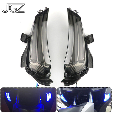 Pair Motorcycle Modified LED Front Turn Signal Running Lights Indicators Side Lamp for YAMAHA XMAX 250 X-max 300 2017 2022 ► Photo 1/6