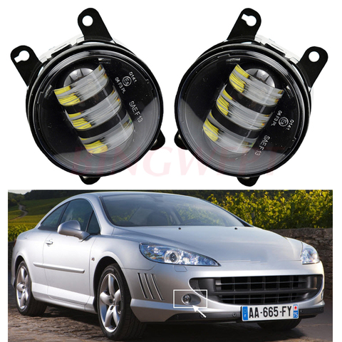 2pcs/pair Fog Lamp Assembly Super Bright LED Fog Lights For Peugeot 407 Coupe 6C_ 2005-2009 For Peugeot 5008 2009-2013 ► Photo 1/6