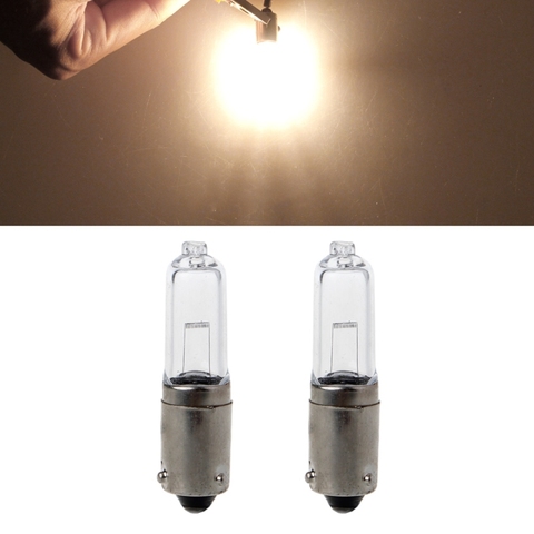 2x BAY9S H21W Halogen Light Bulb Backup Indicator Fog Car Lamp 12V 1.9A 250LM ► Photo 1/6