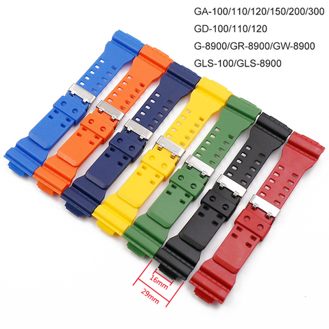 Resin Strap for Casio G-SHOCK Watch Accessories Men's Watch Strap Suitable for Casio G-shock GD120 GA100 GA110 GA400 Watch Band ► Photo 1/6