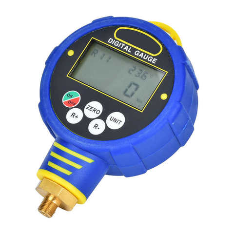 R32 Digital Air Pressure Inflator Gauge 1/8in NPT 10MPa Tester Inflation Monitoring 100Bar Air Conditioning Refrigerant tool ► Photo 1/6