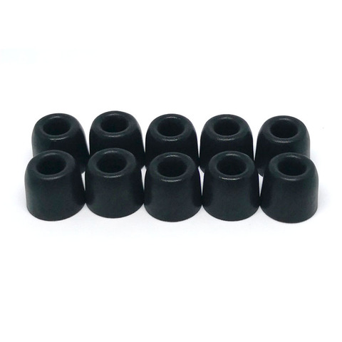 10 pcs/5 pair. ANJIRUI T500 black L 13.5mm 4.9mm Caliber Ear Pads/cap memory foam eartips for in ear Headphones tips Sponge ► Photo 1/1