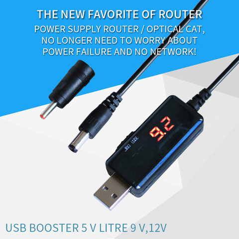 USB Tester Cable Converter DC 5V To 9V 12V USB Step-up Converter