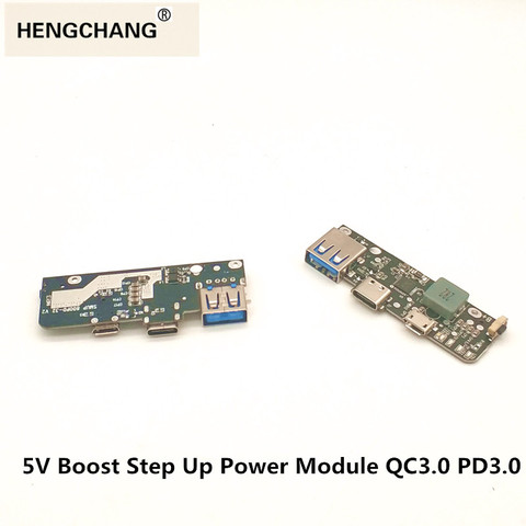 5V Boost Step Up Power Module Lithium LiPo Battery Charging Protection Board QC3. 0 PD3.0 For DIY Charger power bank pcb 1PC ► Photo 1/6