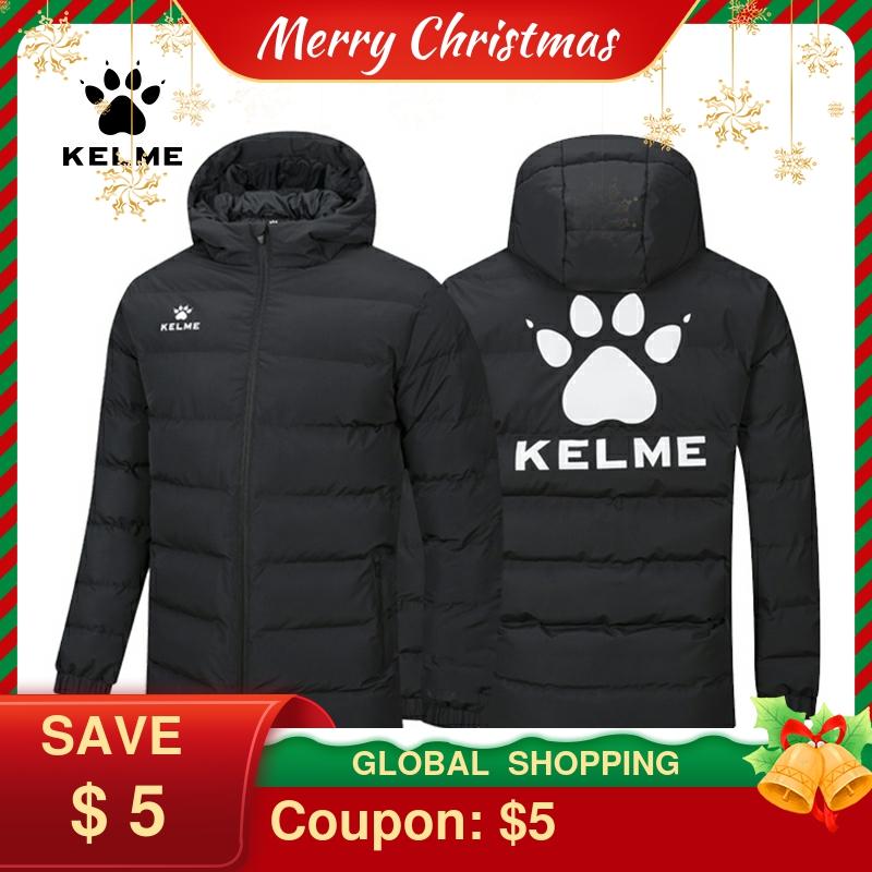 KELME Kid Men Winter Jacket Short Training Coat Male Overcoat Outrwear Warm Windproof Cotton Winter Coat Men Woman 3891417 ► Photo 1/6