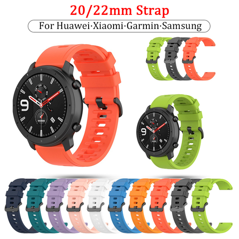 For Xiaomi Huami Amazfit GTR 42mm Official Watch Band For GTR 47mm For Amazfit Pace Stratos Stratos 2 3 22mm 20mm Bracelet Strap ► Photo 1/6
