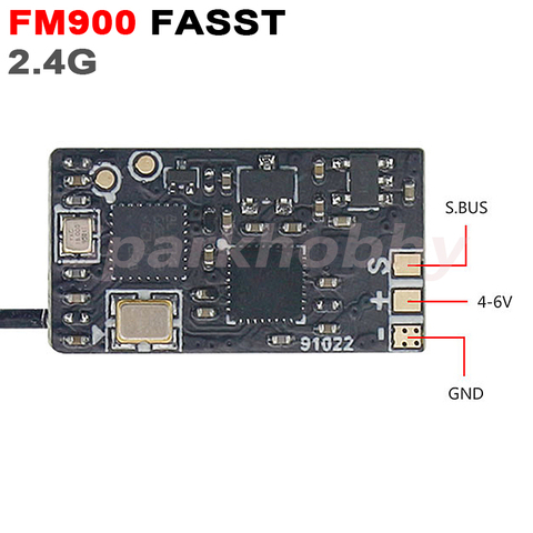 New X-BOSS FM900 1.2g FASST RSSI 2.4G Micro Receiver Support Futaba T8FG T14SG T16SZ T18SZ T18MZ T32MZ for 3 inch FPV Drones ► Photo 1/6