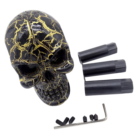 1 Pcs Universal Skull Shape Head Style Car Interior Accessories Decoration Car Manual Gear Stick Shifter Lever Knob ► Photo 1/6