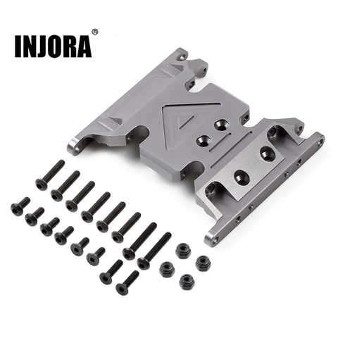 INJORA 1PCS Metal Gearbox Mount Transmission Holder for 1/10 RC Crawler Axial SCX10 II 90046 90047 90075 ► Photo 1/6