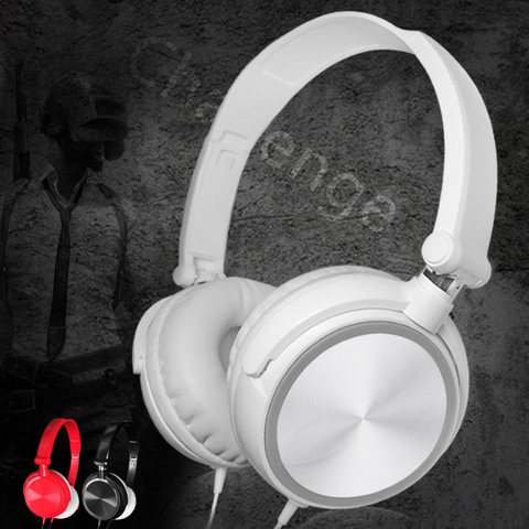 Kebidu New HD Sound Wired Foldable Headphones With Microphone Over Ear Headsets Bass HiFi Sound Music Stereo Earphone ► Photo 1/6