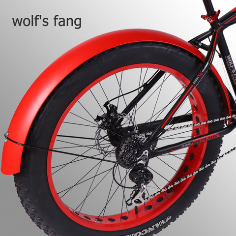 wolf's fang Snowmobile Bicycle wings Bicycle fender wing bike Iron material Strong durable Full coverage Snow bike free shipping ► Photo 1/6