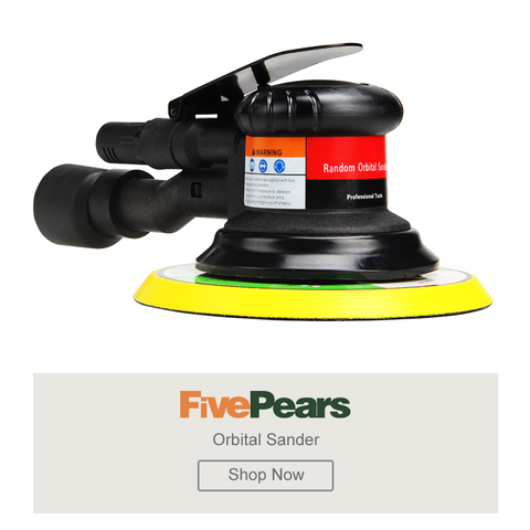 Pneumatic Tools Variable Speed Orbital Sander Machine 6Inch 152MM Pad 1/4Inch Air Inlet Can Handle A Large Workload FIVEPEARS ► Photo 1/6