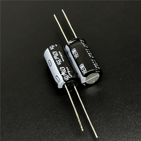 5Pcs/50pcs 470uF 35V NICHICON HE Series 10x20mm Extremely Low Impedance 35V470uF Aluminum Electrolytic Capacitor ► Photo 1/2