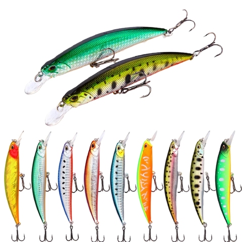 2022 New 105mm 16g Slowly Sinking Minnow Fishing Lures Artificial Swim Bait for Pike Bass Predator Jekbait SPEARHEAD RYUKI ► Photo 1/6