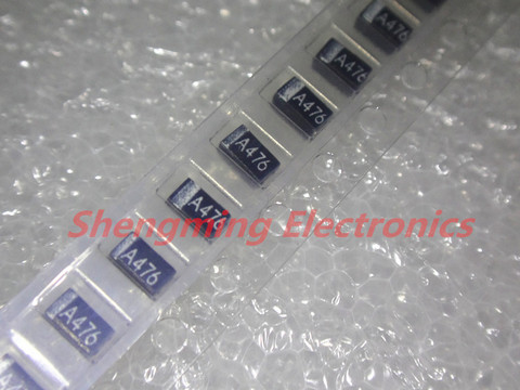 100pcs 1206 47UF 476A 10V A-type 20% SMD tantalum capacitors ► Photo 1/1