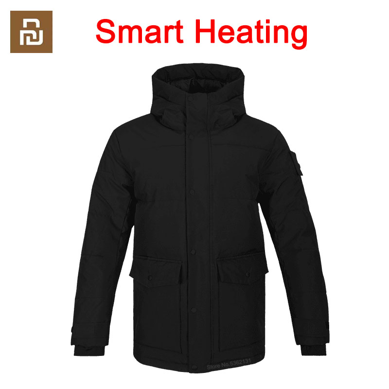 Youpin Graphene Intelligent Temperature Control Heating Cotton Clothing USB Electric Heated Jacket Men Winter Warm Thermal Coat ► Photo 1/6