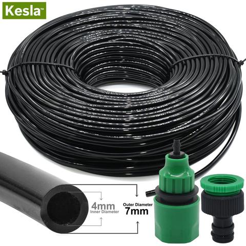 10/20/25/30 Meter 4/7mm Garden Water Hose w/ Quick Connector Micro Drip Misting Irrigation 1/4'' Tubing Pipe PVC Hose New Hose ► Photo 1/1